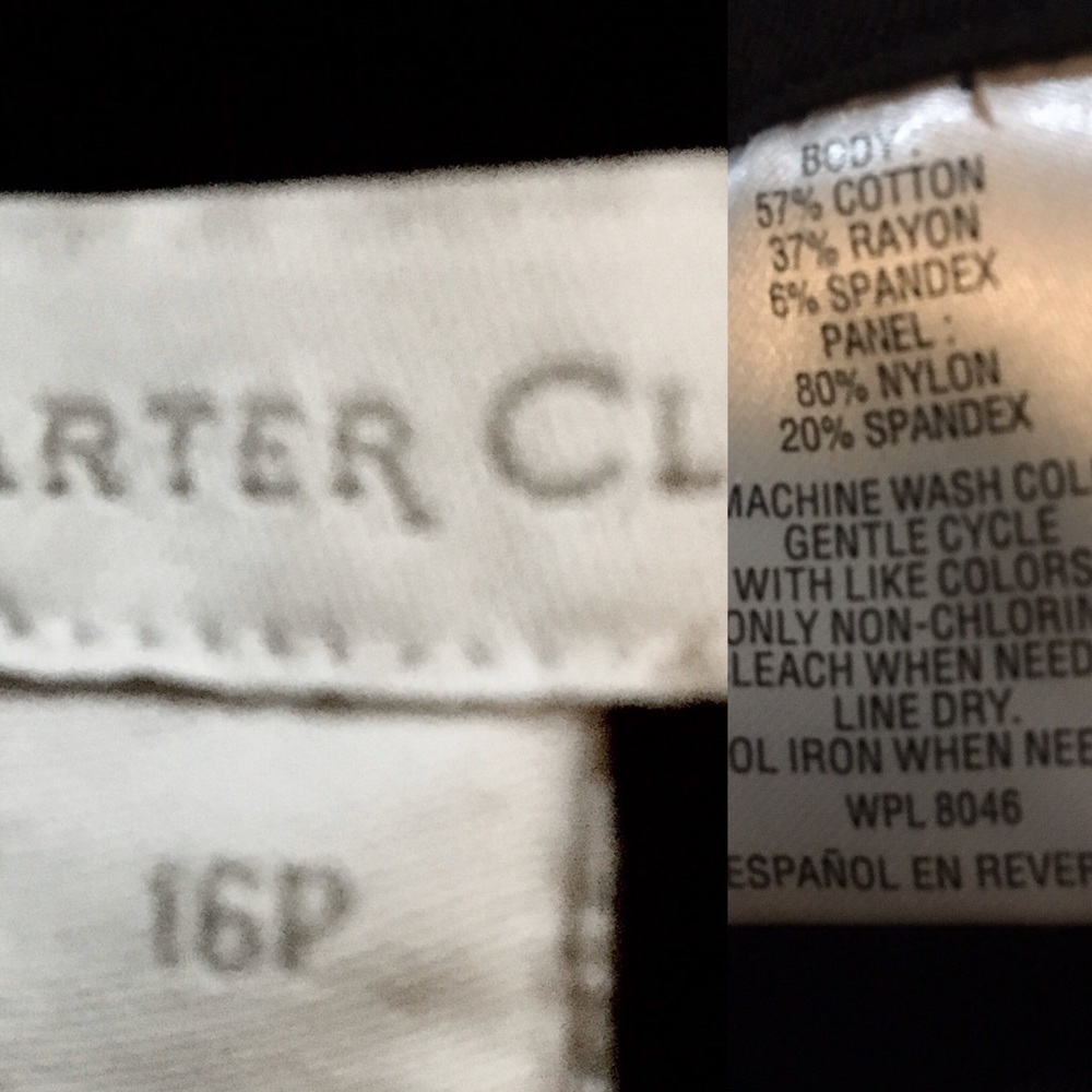 NWT CHARTER CLUB SLIM LEG CROP PANTS NWT P/16 - Picture 7 of 8